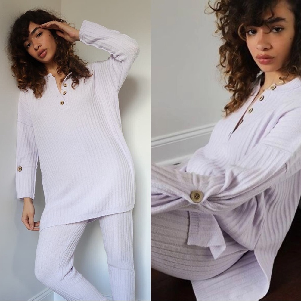 Free People Around the Clock Knit Matching Set